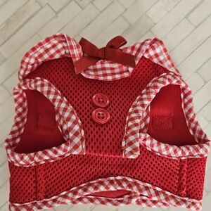 Puppia Red and White Gingham Pet Harness
